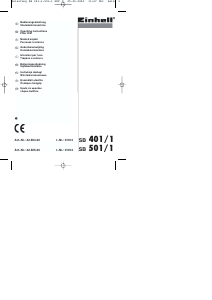 Bedienungsanleitung Einhell SB 501/1 Tischbohrmaschine