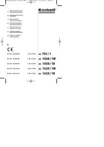 Mode d’emploi Einhell SB 1625/1D Perceuse à colonne