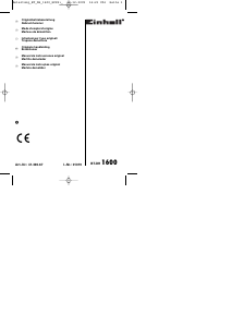 Mode d’emploi Einhell BT-DH 1600 Marteau-piqueur