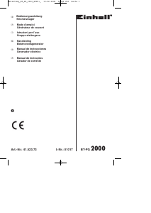 Manual Einhell BT-PG 2000 Gerador