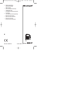 Manual de uso Einhell BT-JS 800 P Sierra de calar