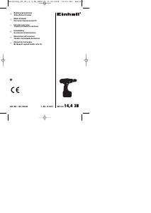 Manual de uso Einhell BT-CD 14.4 2B Atornillador taladrador