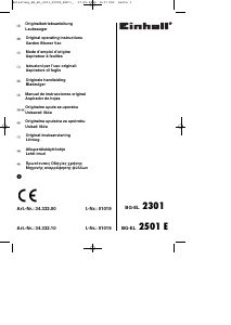 Manual de uso Einhell BG-EL 2301 Soplador de hojas