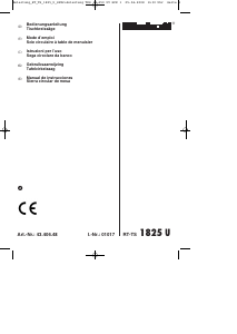 Manual de uso Einhell RT-TS 1825 U Sierra de mesa