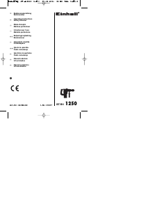 Manuale Einhell BT-RH 1250 Martello perforatore