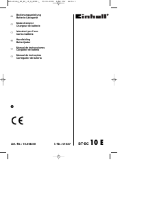 Manual de uso Einhell BT-BC 10 E Arrancador instantáneo