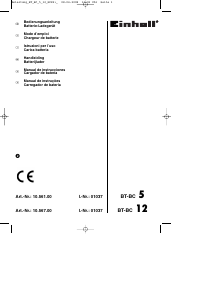 Bedienungsanleitung Einhell BT-BC 5 Starthilfe