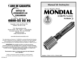 Manual Mondial ER-02 Modelador de cabelo