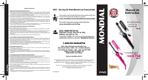 Manual Mondial EM-06 Modelador de cabelo