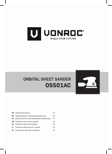 Instrukcja Vonroc OS501AC Szlifierki oscylacyjne