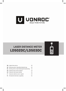 Manual de uso Vonroc LD503DC Medidor láser