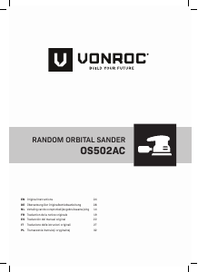 Manual de uso Vonroc OS502AC Lijadora excéntrica