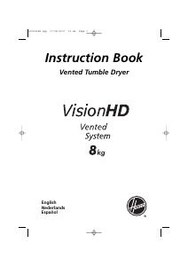 Manual de uso Hoover VHV 780 CX Secadora