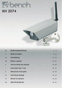 Manual de uso E-Bench KH 2074 Cámara de seguridad