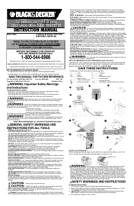 Manual de uso Black and Decker NHT518G Tijeras cortasetos