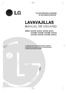 Manual de uso LG LD-2150WH Lavavajillas