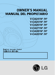Manual LG V-CA271NTQ Vacuum Cleaner