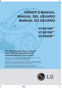 Manual de uso LG VC4920NRTQ Aspirador