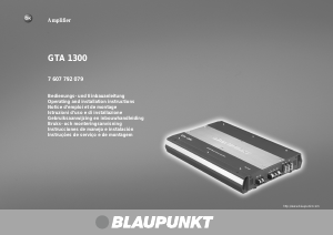 Manuale Blaupunkt GTA 1300 Amplificatore auto