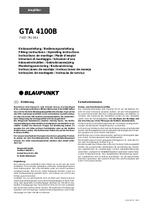 Manuale Blaupunkt GTA 4100B Amplificatore auto