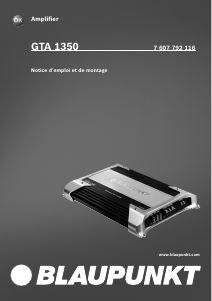 Manuale Blaupunkt GTA 1350 Amplificatore auto