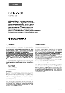 Manual de uso Blaupunkt GTA 2200 Amplificador para coche