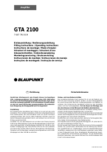 Manual Blaupunkt GTA 2100 Amplificadore auto
