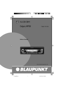 Mode d’emploi Blaupunkt Calgary MP36 Autoradio