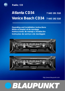 Manual Blaupunkt Venice Beach CD34 Auto-rádio