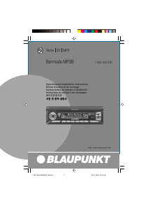 Manual de uso Blaupunkt Bermuda MP36 Radio para coche