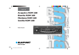 Mode d’emploi Blaupunkt Montana RDM 169 Autoradio