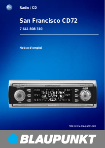 Handleiding Blaupunkt San Francisco CD72 Autoradio