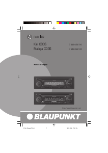 Mode d’emploi Blaupunkt Kiel CD36 Autoradio