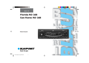 Mode d’emploi Blaupunkt Florida RD 168 Autoradio