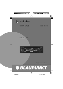 Mode d’emploi Blaupunkt Essen MP36 Autoradio