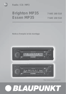 Mode d’emploi Blaupunkt Brighton MP35 Autoradio