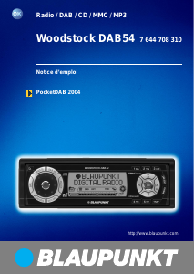 Mode d’emploi Blaupunkt Woodstock DAB54 Autoradio