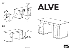 Használati útmutató IKEA ALVE Íróasztal