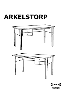 मैनुअल IKEA ARKELSTORP डेस्क