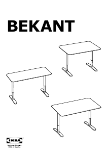 Εγχειρίδιο IKEA BEKANT Γραφείο