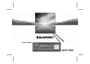 Mode d’emploi Blaupunkt ACR 3231 Autoradio