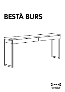 사용 설명서 이케아 BESTA BUR 책상