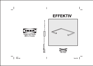 Manual de uso IKEA EFFEKTIV Escritorio