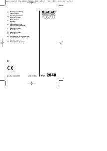 Manuale Royal RGH 2040 Biotrituratore