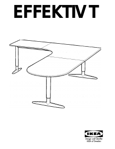 Bruksanvisning IKEA EFFEKTIV T Skrivebord
