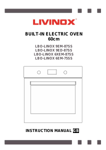 Manual Livinox LBO-LINOX 6EM-87SS Oven