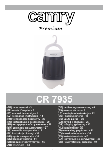 Bruksanvisning Camry CR 7935 Elektronisk skadedjursbekämpning