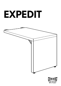 Manual de uso IKEA EXPEDIT Escritorio