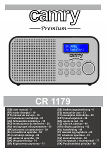 Руководство Camry CR 1179 Радиоприемник