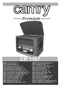 Rokasgrāmata Camry CR 1167 Radioaparāts